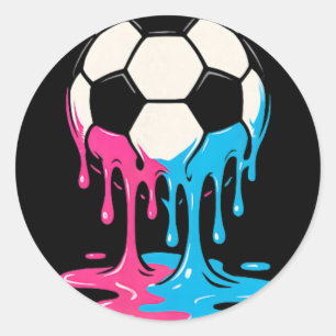 Adesivo Sorvete de futebol Dripping Meninos Jogadores Jove