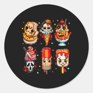 Adesivo Sorvete de Halloween dos Filmes de terror