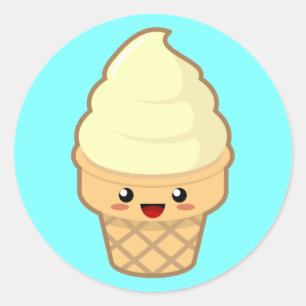 Adesivo Sorvete de Kawaii
