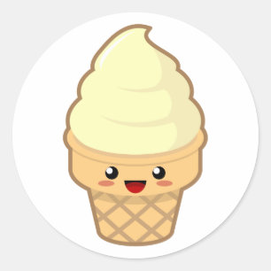 Adesivo Sorvete de Kawaii