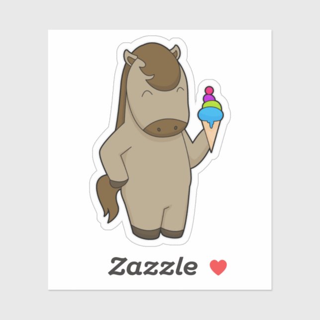 Adesivo Sorvete de Waffle (Folha)