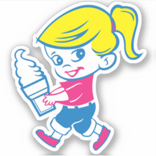 Adesivo Sorvete Girl Sticker