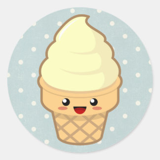 Adesivo Sorvete Kawaii