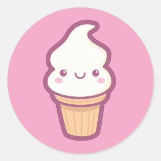 Adesivo Sorvete Kawaii Cone Sticker