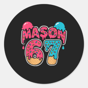Adesivo Sorvete Seis Sete Drip Esporte 67 Diversão Mason M