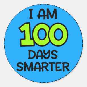 Adesivo Sou 100 Dias Mais Inteligente