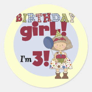 Adesivo Sou 3 Camisetas e presentes de aniversário