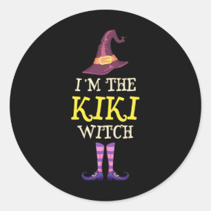 Adesivo Sou a Bruxa Kiki, Figurino Halloween Engraçado Tes