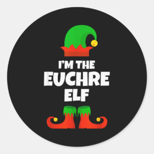 Adesivo Sou a Família de Pijama de Natal Engraçado do Elfo