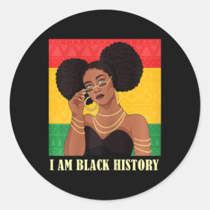 Adesivo Sou a História Negra Educada da Rainha Africana Am