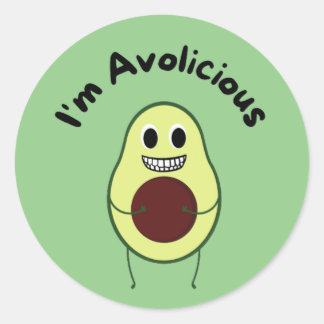 Adesivo Sou Avolicioso - Fruta Engraçado