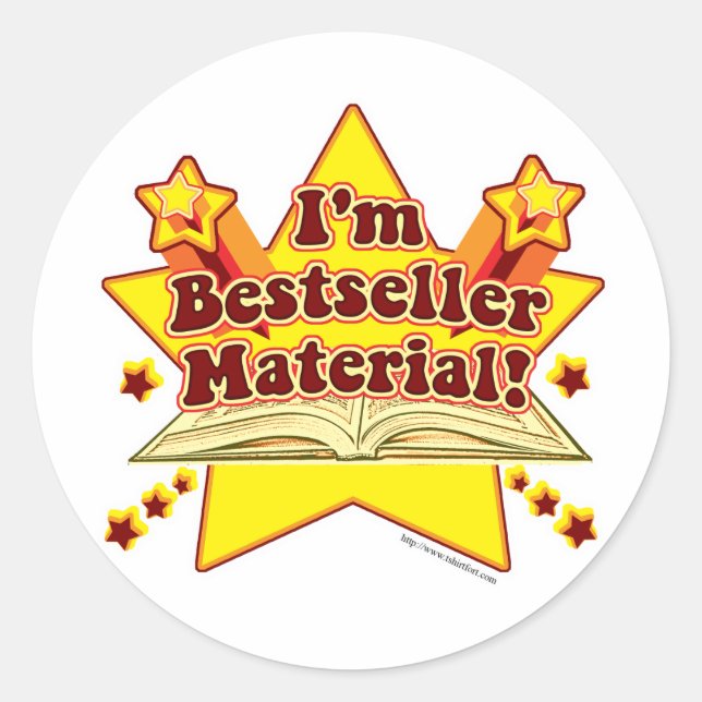 Adesivo Sou Bestseller Material! (Frente)