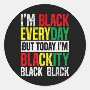 Adesivo Sou Blackity Black African American Men