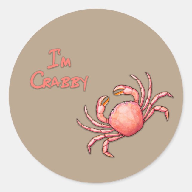 Adesivo Sou Crabby (Frente)
