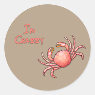 Adesivo Sou Crabby