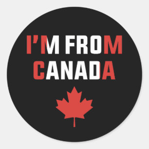 Adesivo sou do canadá orgulhoso canadense dia do canadá