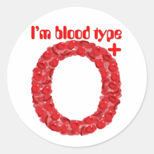 Adesivo Sou do tipo O positivo