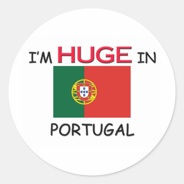 Adesivo Sou enorme em Portugal (Frente)