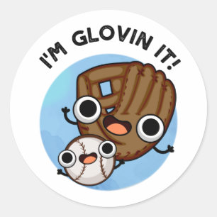 Adesivo Sou Glovin, Engraçado Beisebol Pun
