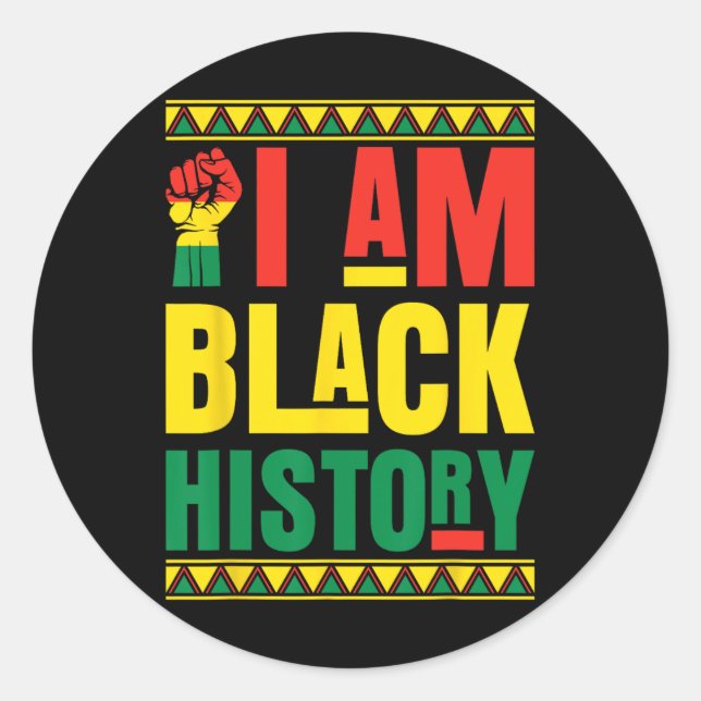 Adesivo Sou História Negra (Frente)