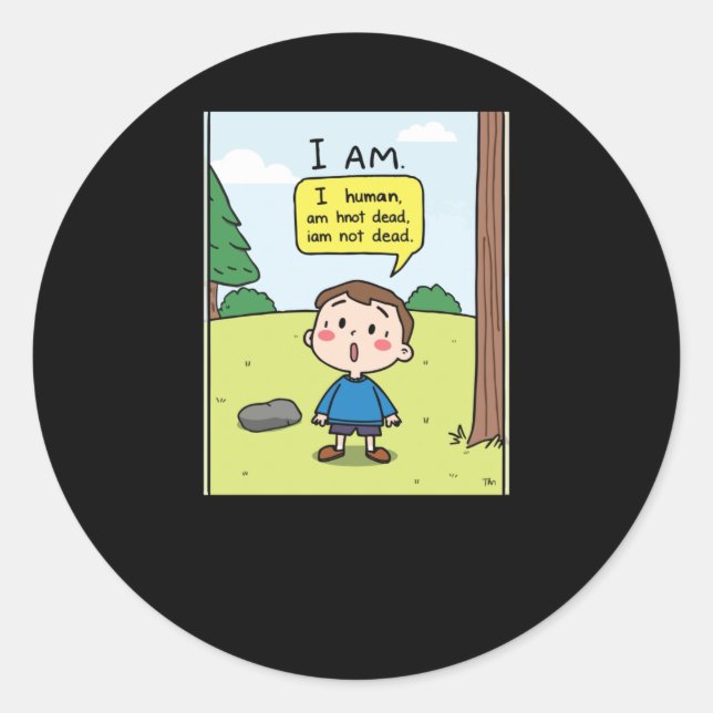 Adesivo Sou Humano (Frente)