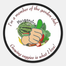Sou membro do clube de jardinagem, adoro legumes