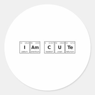 Adesivo Sou Mesa Periódica