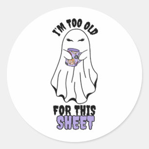 Adesivo Sou muito velho para esta folha" Mulher Fantasma d