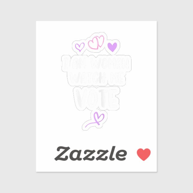 Adesivo Sou Mulher, Cuidado Para Votar (Folha)