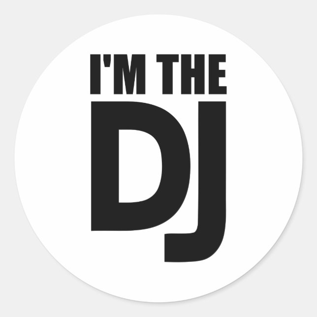 Adesivo Sou o DJ (Frente)