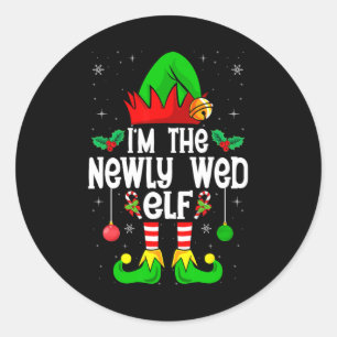 Adesivo Sou o Natal do New Wed Elf Wedding Bridal Party