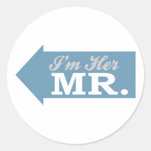 Adesivo Sou o Sr. Dela. (Seta Azul)