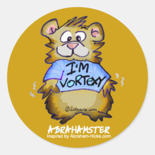 Adesivo Sou o Vortexy Dourado Round Sticker
