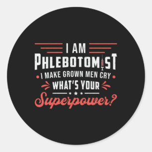 Adesivo Sou Phlebotomist Superpower Phlebotomy Hospital