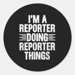 Adesivo Sou Repórter Fazendo Reporter Coisas Engraçadas Jo