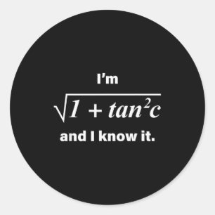 Adesivo Sou Sec C e eu sei disso Piada de matemática engra