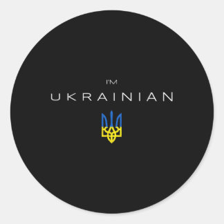 Adesivo Sou Ucraniano Sou Da Ucrânia Trident Flag Trid