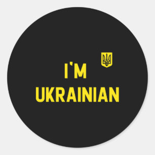 Adesivo Sou ucraniano Zelensky Ucrânia Patriótico Orgulhos