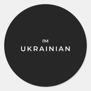 Adesivo Sou ucraniano Zelenskyy Apoie a Ucrânia Patriota
