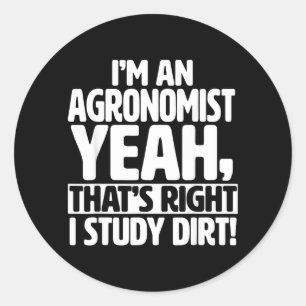 Adesivo Sou Um Agrônomo Eu Estudo Terra - Agronomia Divert