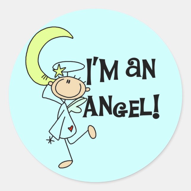Adesivo Sou um Angel Stickers (Frente)