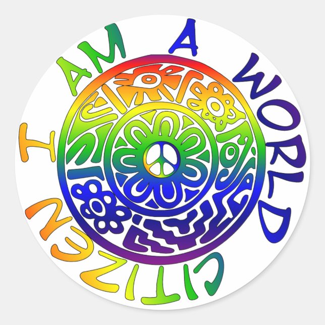 Adesivo Sou Um Cidadão Do Mundo (Frente)