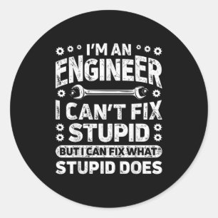 Adesivo Sou um Engenheiro Não Posso Consertar Stud Engenha
