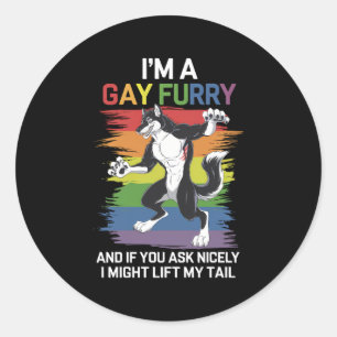Adesivo Sou um Gay Fox Rainbow LGBTQ Pride