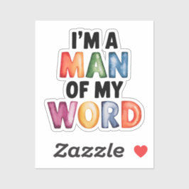 Adesivo Sou um homem do meu mundo