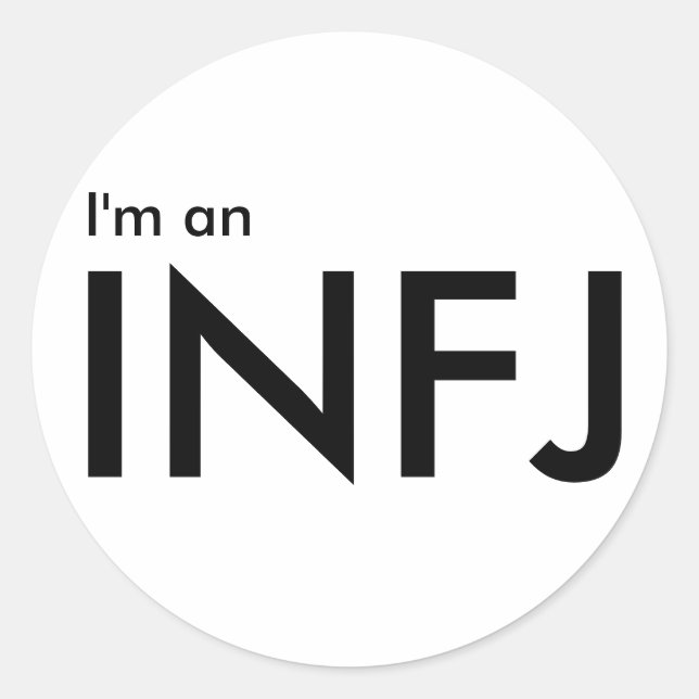 Adesivo Sou um INFJ - Personalidade Tipo (Frente)