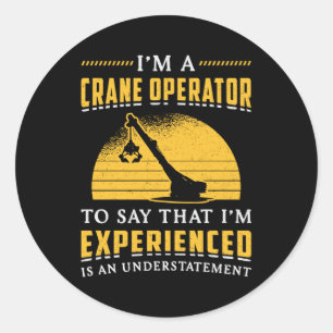 Adesivo Sou um local de construção de operários de guindas