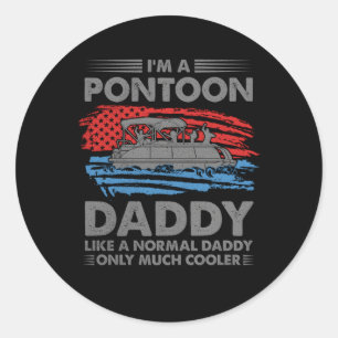 Adesivo Sou Um Pai De Pontoon, Proprietário De Um Barco De