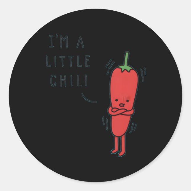 Adesivo Sou Um Pequeno Chili (Frente)