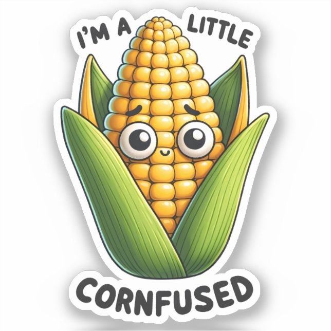 Adesivo Sou um Pequeno Corno Engraçado (Frente)